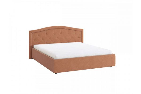 Кровать мягкая 1400 Верона-2 велюр персик