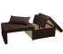 Кресло-кровать Милена рогожка chocolate