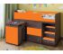 Кровать-чердак Малыш 1600 анкор тёмный-оранж
