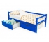 Кровать-тахта Svogen с ящиками синий